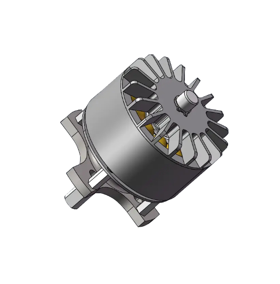 มอเตอร์กระแสตรงไร้แปรงถ่านสำหรับเครื่องมือดิจิตอล เส้นผ่านศูนย์กลาง 49 มม. ซีรีส์ WO49